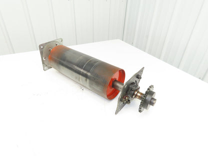 Hytrol 6"x 16.5" Center Drive Pulley for 22" Conveyor 1-1/2" Shafts w/Bearings