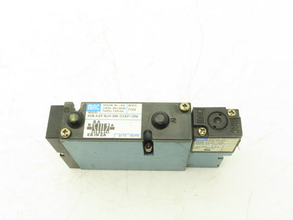 Mac 92B-AAF-BJA-DM-DDAP-1DM Solenoid Valve 24VDC 120 psi