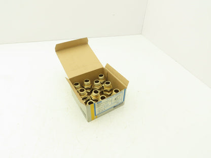 Parker GE18LRMS Male Stud Connector 18mm Tube x 1/2" BSPP Lot of 10