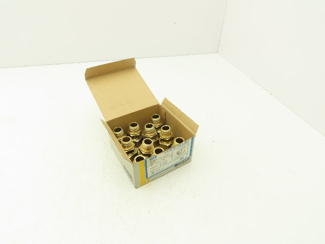 Parker GE18LRMS Male Stud Connector 18mm Tube x 1/2" BSPP Lot of 10