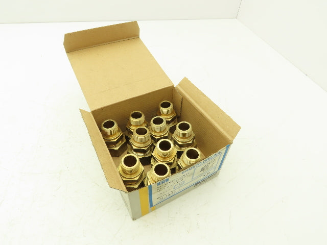 Parker GE18LRMS Male Stud Connector 18mm Tube x 1/2" BSPP Lot of 10