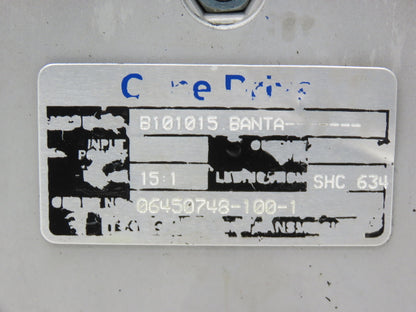 Cone Drive B101015 Worm Gearbox 15:1 Reducer 117rpm RH Output