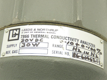 Leeds & Northrup 7866 Thermal Conductivity Analyzer 30W 30VDC