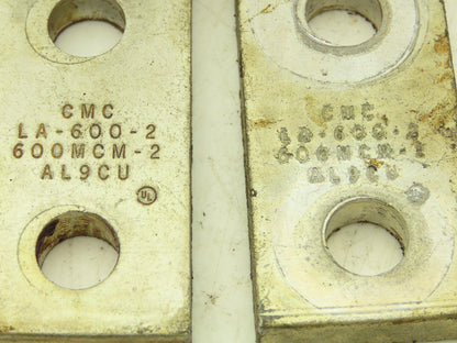 CMC LA-600-2 Lug Mechanical Wire Connector AL9CU 2AWG-600MCM Lot of 15