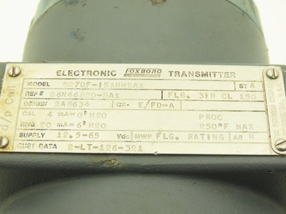 Foxboro 827DF-IS1NMSA1 Pressure Transmitter 3" CL150 Flange 12.5-65vdc
