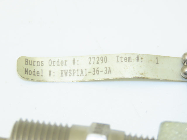 Burns Engineering EWSP1A1-36-3A Thermocouple 36" Probe Temperature Sensor