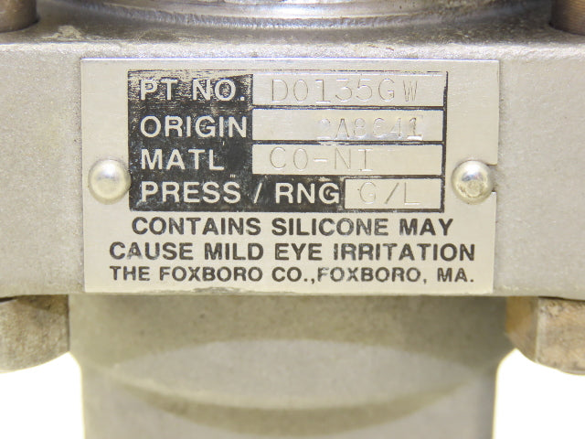 Foxboro 821GM-IS1NL2 Pressure Transmitter 12.5-65vdc 1/2" NPT