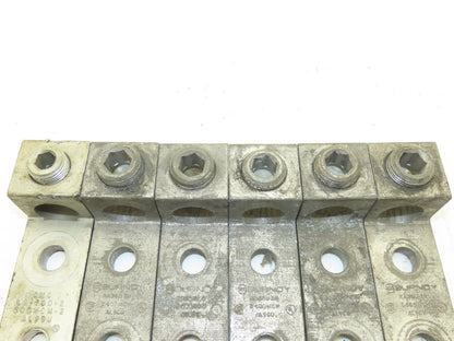 Burndy KAGU-2N Electrical Terminal Lug 600MCM 2AWG Range Connector Lot of 6