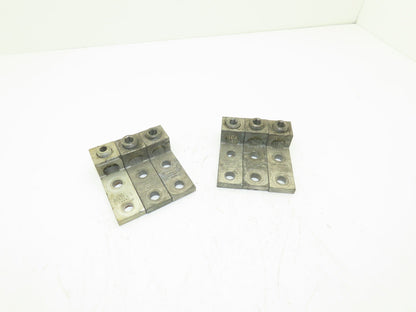 Burndy KAGU-2N Electrical Terminal Lug 600MCM 2AWG Range Connector Lot of 6