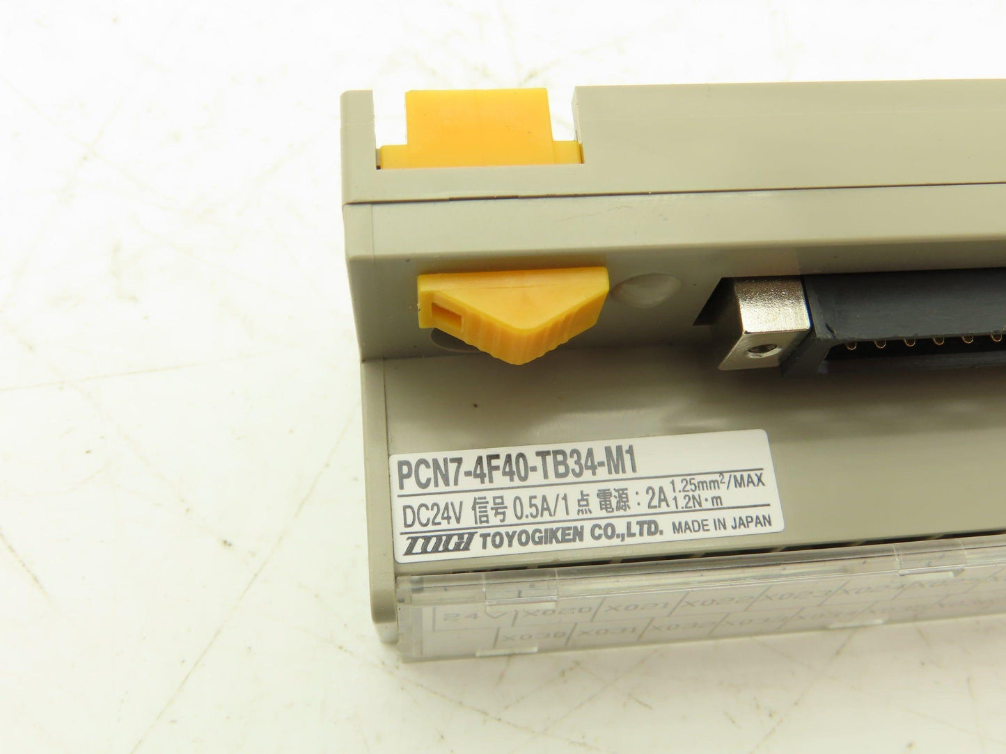 Toyogiken PCN7-4F40-TB34-M1 Terminal Block 34/40-Pin 24V 0.5A