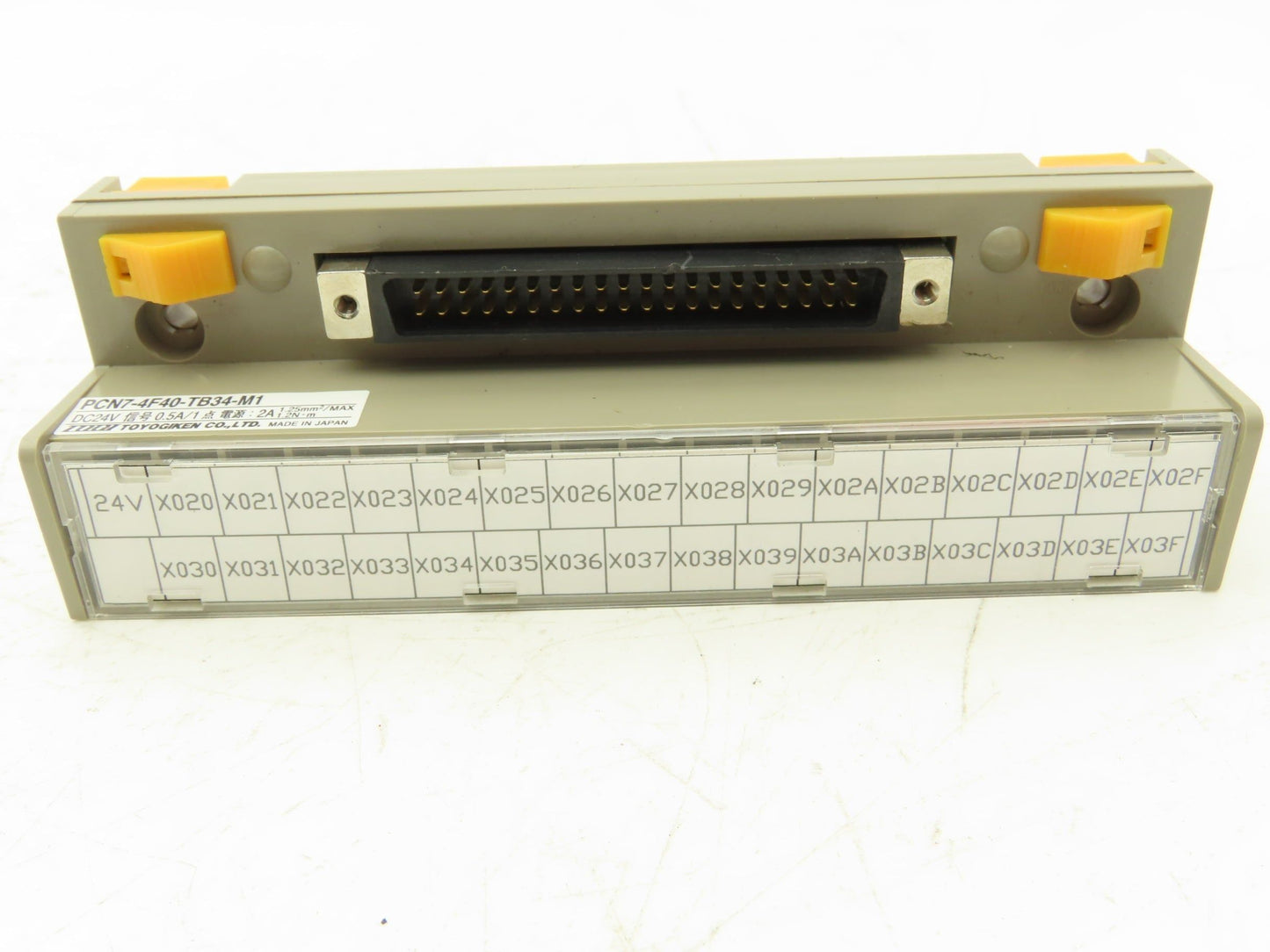 Toyogiken PCN7-4F40-TB34-M1 Terminal Block 34/40-Pin 24V 0.5A