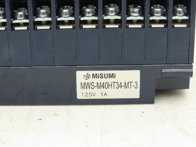 Misumi MWS-M40HT34-MT-3 Terminal Block 34/40-Pin 125V 1A Lot of 4