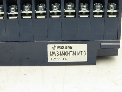 Misumi MWS-M40HT34-MT-3 Terminal Block 34/40-Pin 125V 1A Lot of 4