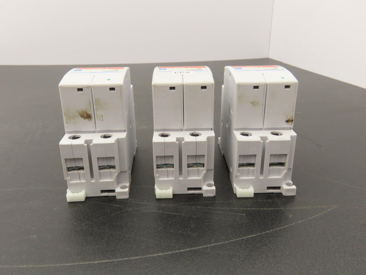 Fuji Electric CP30FM-2P001 Circuit Breakers 250VAC 125VDC 1A 2-Pole Lot of 3