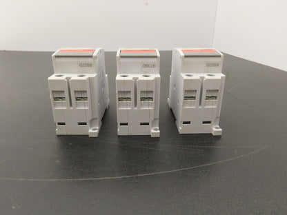 Fuji Electric CP30FM-2P001 Circuit Breakers 250VAC 125VDC 1A 2-Pole Lot of 3