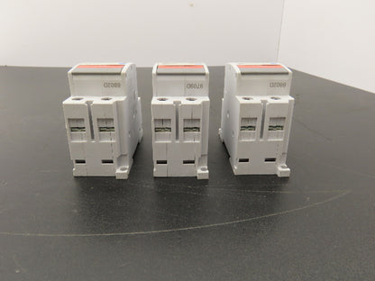 Fuji Electric CP30FM-2P001 Circuit Breakers 250VAC 125VDC 1A 2-Pole Lot of 3