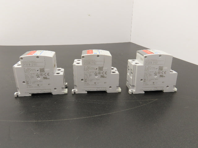 Fuji Electric CP30FM-2P001 Circuit Breakers 250VAC 125VDC 1A 2-Pole Lot of 3