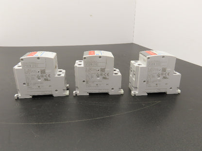 Fuji Electric CP30FM-2P001 Circuit Breakers 250VAC 125VDC 1A 2-Pole Lot of 3