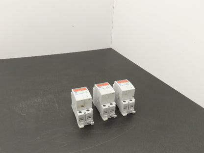 Fuji Electric CP30FM-2P001 Circuit Breakers 250VAC 125VDC 1A 2-Pole Lot of 3