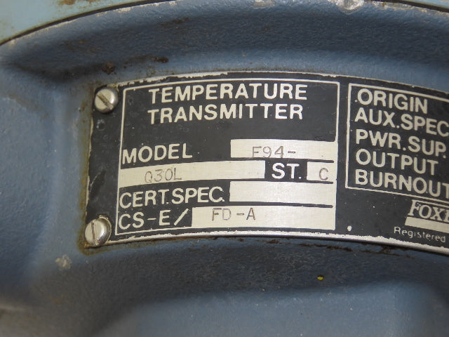 Foxboro F94-Q30L Temperature Transmitter 50-250° 30vdc