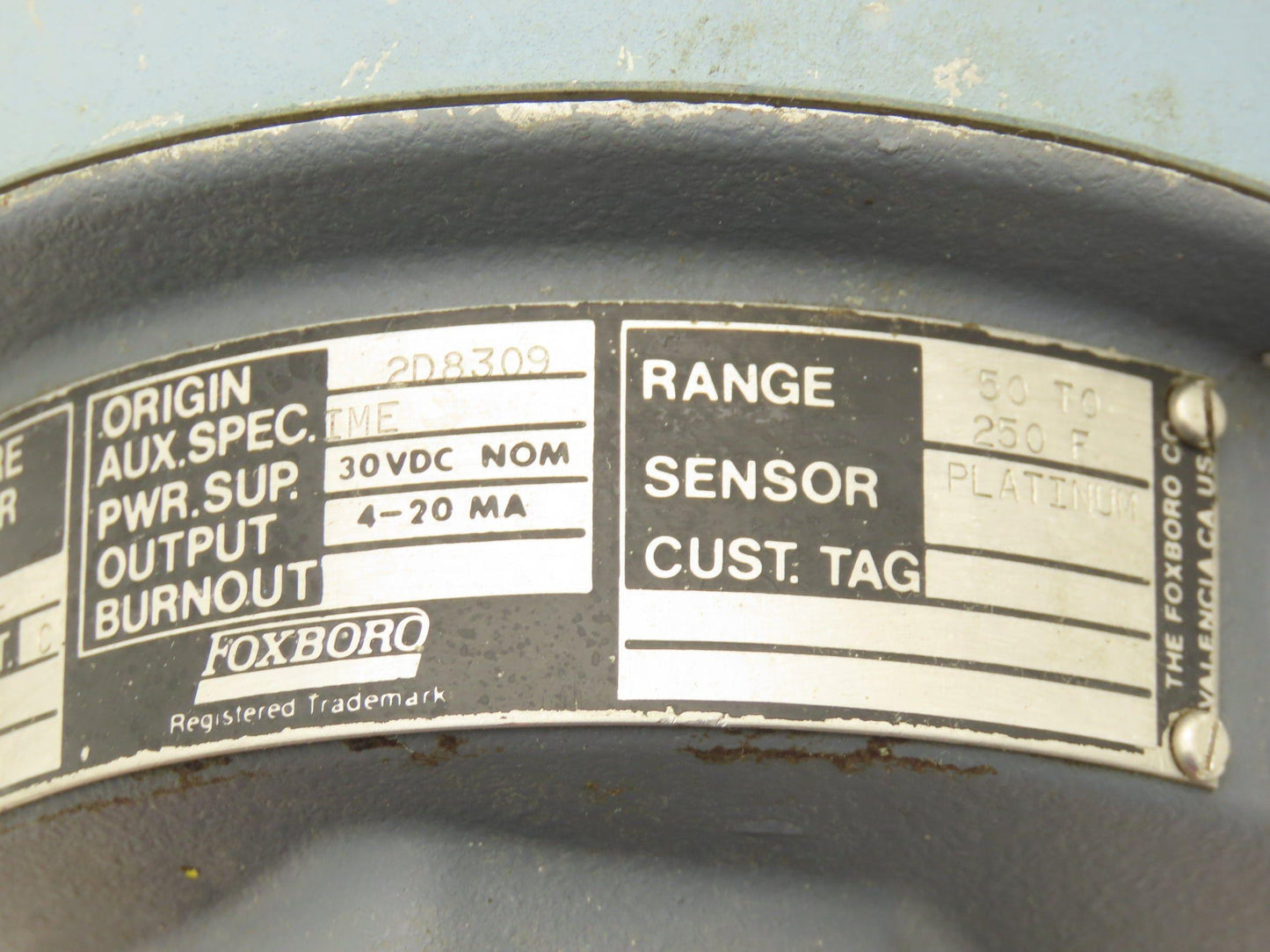 Foxboro F94-Q30L Temperature Transmitter 50-250° 30vdc