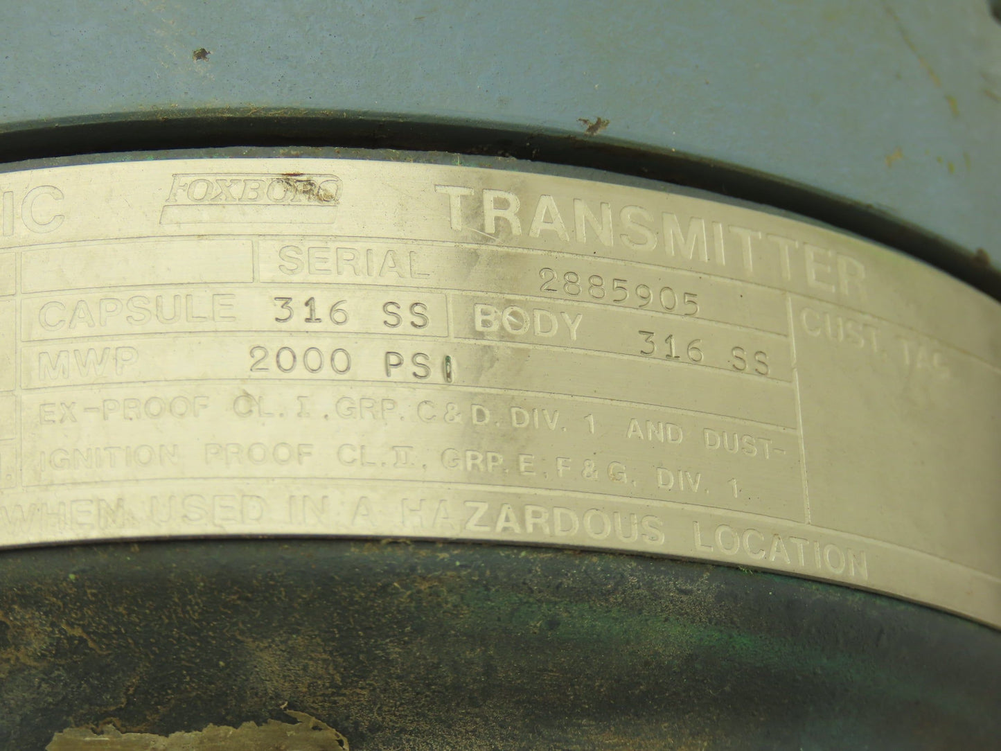 Foxboro E13DM Electronic Pressure Transmitter 24-60vdc 2000psi