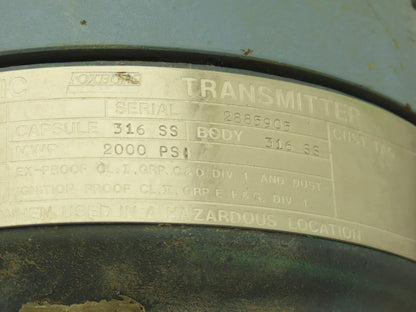 Foxboro E13DM Electronic Pressure Transmitter 24-60vdc 2000psi