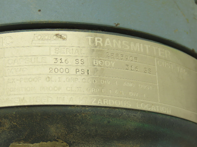 Foxboro E13DM Electronic Pressure Transmitter 24-60vdc 2000psi