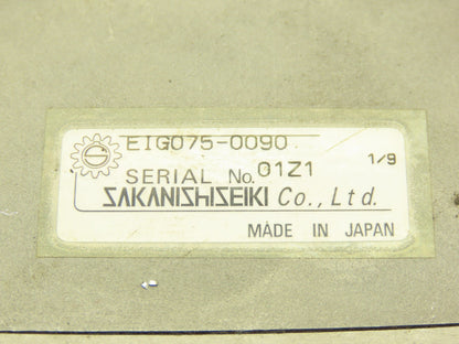 Sakanishiseiki EIG075-0090 Planetary Gear Reducer 9:1 Ratio Servo Motor