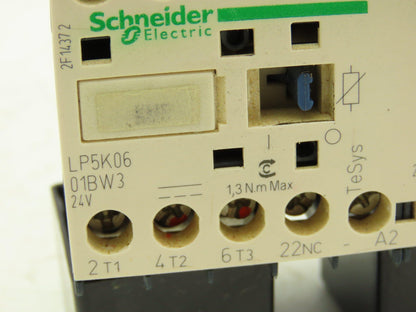 Schneider Electric LP5K0601BW3 Reversing Contactor 600V 3Ph 0.4-0.63A Coil 24VDC