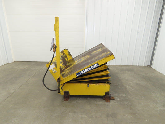 Airfloat Pneumatic Tilt Table Tote Tipper 8000lbs 28° Degree 55x44" Top 14" Lip