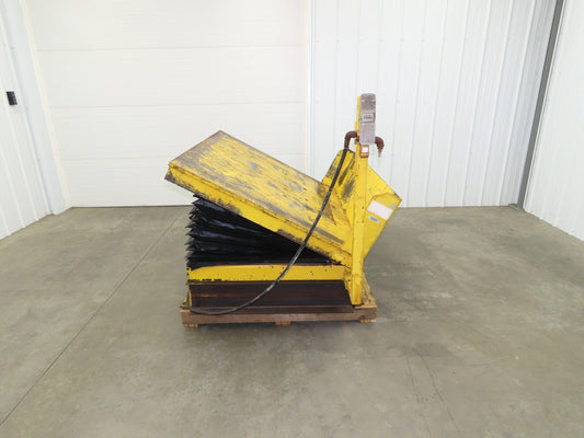 Airfloat Pneumatic Tilt Table Tote Tipper 8000lbs 28° Degree 55x44" Top 14" Lip