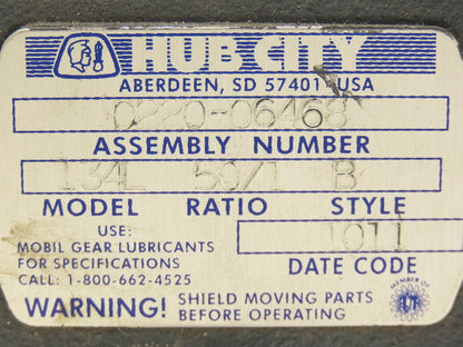 Leeson 101767.00 Gearmotor .25Hp 230/460V 3PH 56C 50:1 Hub City Reducer 35rpm LH