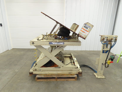 Airfloat Pneumatic Lift Tilt Table Tote Tipper 4000lbs 29° Degree 55x42" Top
