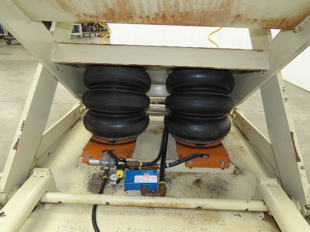 Airfloat Pneumatic Lift Tilt Table Tote Tipper 4000lbs 29° Degree 55x42" Top