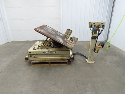 Airfloat Pneumatic Lift Tilt Table Tote Tipper 4000lbs 29° Degree 55x42" Top