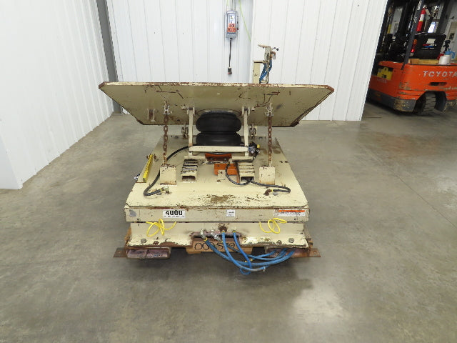 Airfloat Pneumatic Lift Tilt Table Tote Tipper 4000lbs 29° Degree 55x42" Top