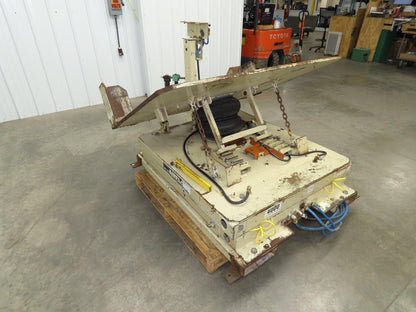 Airfloat Pneumatic Lift Tilt Table Tote Tipper 4000lbs 29° Degree 55x42" Top