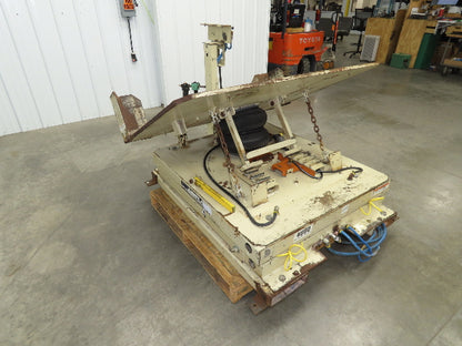 Airfloat Pneumatic Lift Tilt Table Tote Tipper 4000lbs 29° Degree 55x42" Top