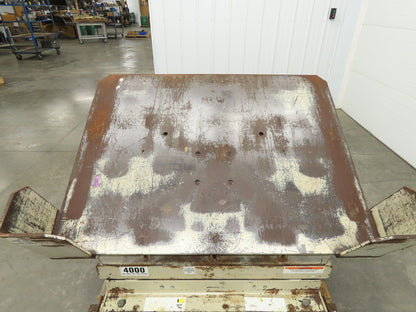 Airfloat Pneumatic Lift Tilt Table Tote Tipper 4000lbs 29° Degree 55x42" Top