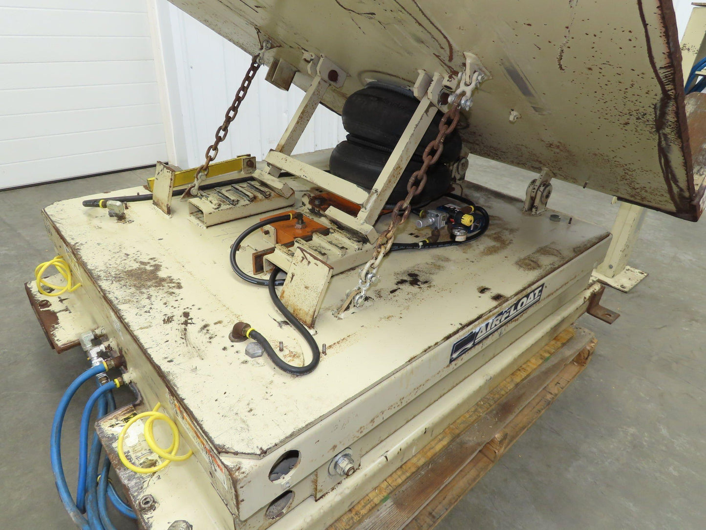 Airfloat Pneumatic Lift Tilt Table Tote Tipper 4000lbs 29° Degree 55x42" Top