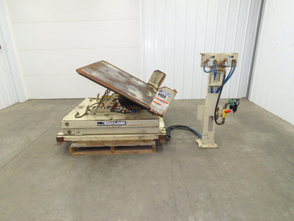 Airfloat Pneumatic Lift Tilt Table Tote Tipper 4000lbs 29° Degree 55x42" Top