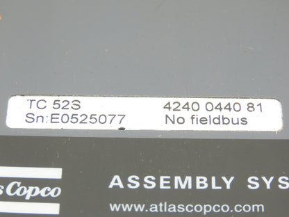 Atlas Copco 4240 0440 81 TC 52S Power Macs Tightening Systems Controller
