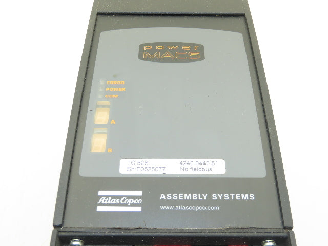 Atlas Copco 4240 0440 81 TC 52S Power Macs Tightening Systems Controller
