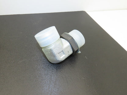 (2) Parker 20 C5OX-S  1-1/4"-20 Triplelok JIC 37° Straight THD 90° Elbow SAE-ORB
