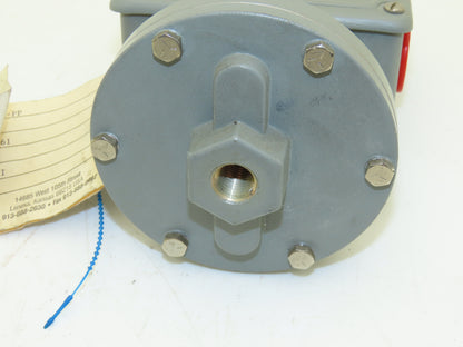 SOR Control Devices 12NN-K2-N4-B1A-PP Pressure Switch 0.4-2.0 psi