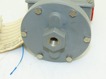 SOR Control Devices 12NN-K2-N4-B1A-PP Pressure Switch 0.4-2.0 psi