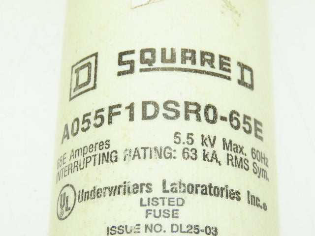 Gould Square D A055F1DSR0-65E Current Limiting Fuse 65A 5.5KV 65E Amp
