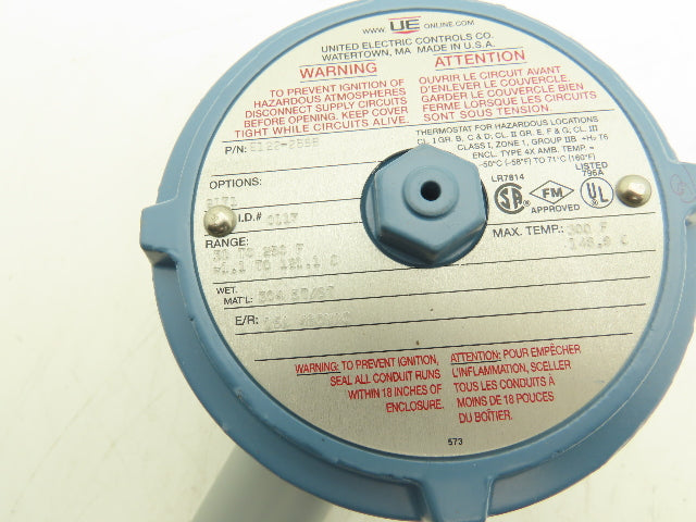 E122-2BSB Explosion Proof Thermostat Temperature Control 30-250° F