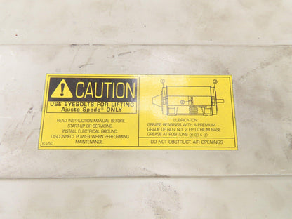 Dynamatic AS-251504-0145 Ajusto Spede Drive Motor 15HP 575V 1765RPM NP-1TR